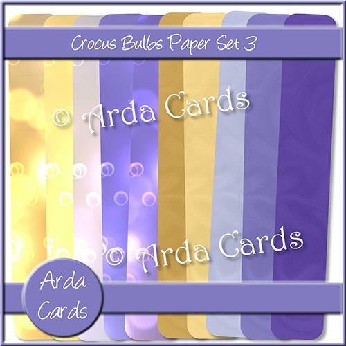 Crocus Bulbs Papers Set 3 - The Printable Craft Shop