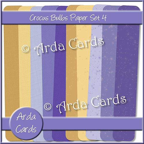 Crocus Bulbs Papers Set 4 - The Printable Craft Shop