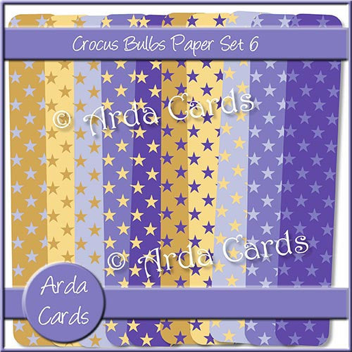 Crocus Bulbs Papers Set 6 - The Printable Craft Shop