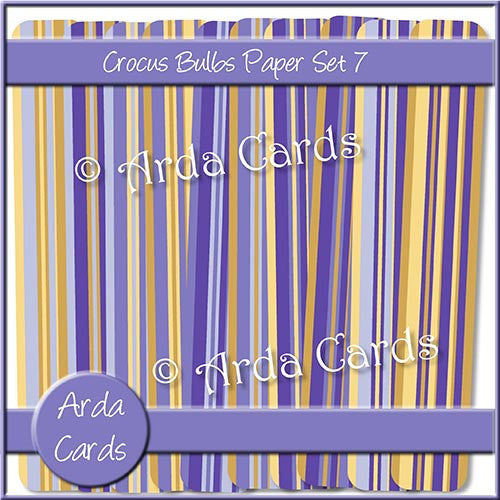 Crocus Bulbs Papers Set 7 - The Printable Craft Shop