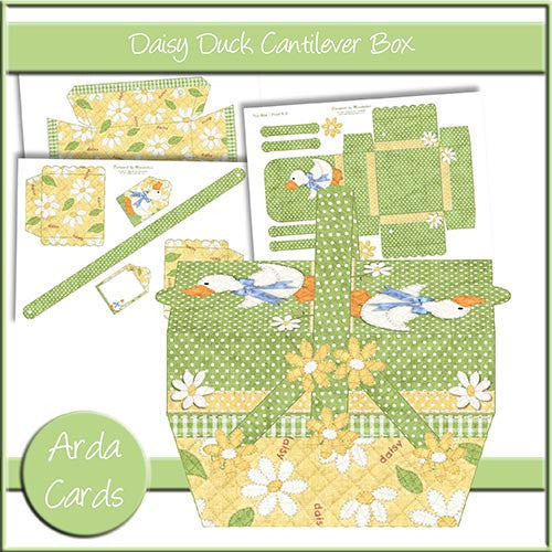 Daisy Duck Cantilever Box - The Printable Craft Shop - 1
