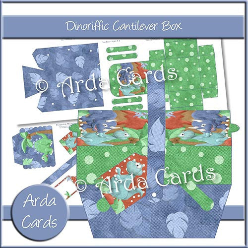 Dinoriffic Cantilever Box - The Printable Craft Shop - 1