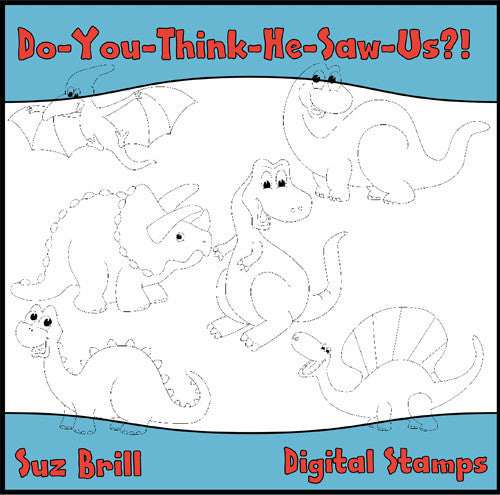 Do-You-Think-He-Saw-Us?! Digital Stamps - The Printable Craft Shop
