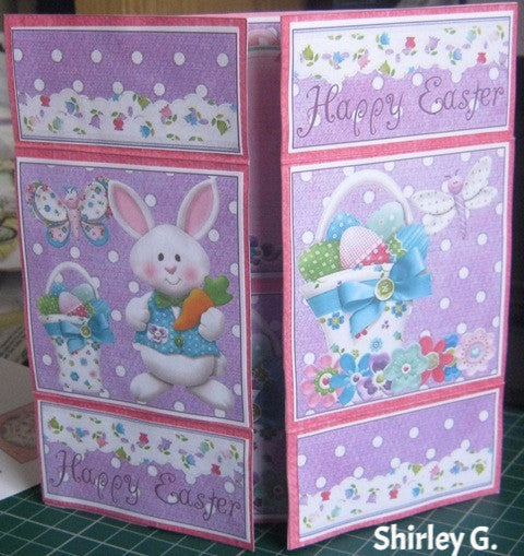 Easter Bonnets Neverending Card - The Printable Craft Shop - 2