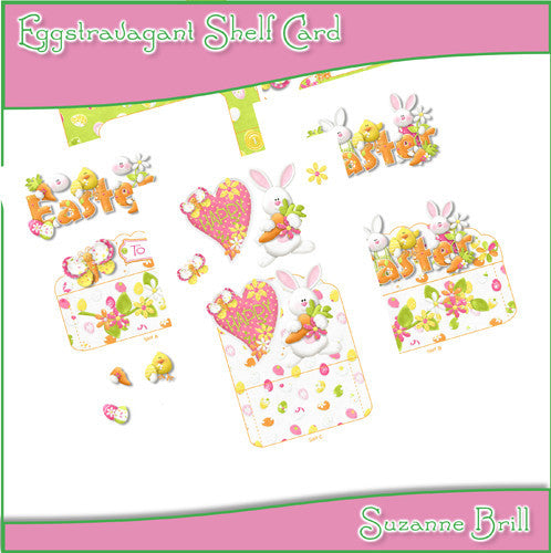 Eggstravagant Shelf Card - The Printable Craft Shop