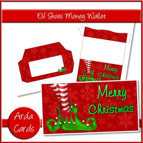 Elf Shoes Money Wallet - The Printable Craft Shop