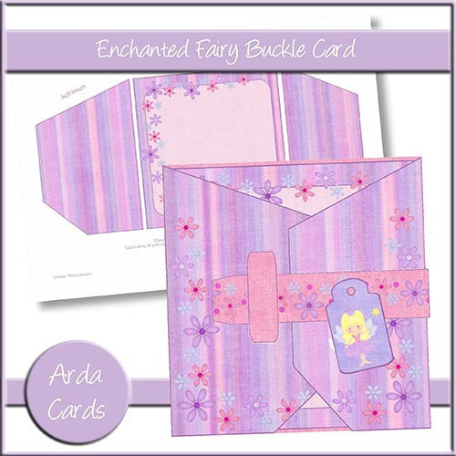 Enchanted Fairy Buckle Card - The Printable Craft Shop