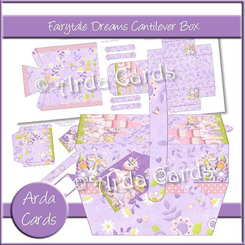 Fairytale Dreams Cantilever Box - The Printable Craft Shop - 1