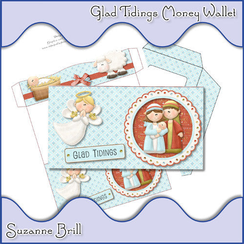 Glad Tidings Money Wallet - The Printable Craft Shop