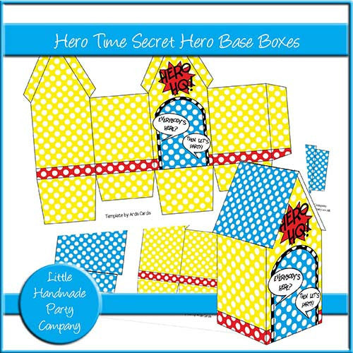 Hero Time Secret Base Boxes - The Printable Craft Shop