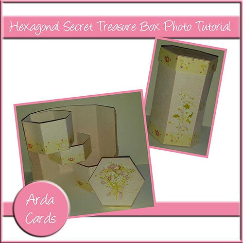 Hexagonal Secret Treasure Box Photo Tutorial - The Printable Craft Shop