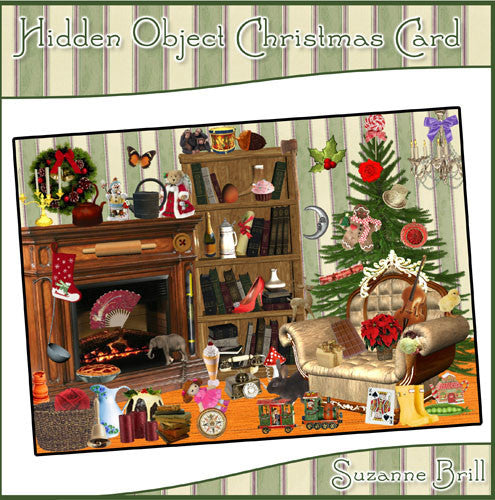 Hidden Object Christmas Card - The Printable Craft Shop