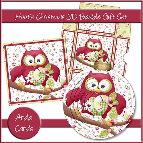 Hootie Christmas 3D Bauble Gift Set - The Printable Craft Shop
