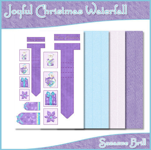 Joyful Christmas Waterfall - The Printable Craft Shop