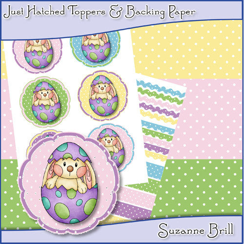 Just Hatched Toppers & Backing Paper - The Printable Craft Shop