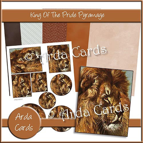 King Of The Pride Pyramage Set - The Printable Craft Shop