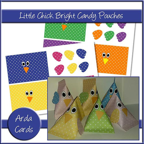 Little Chicks Bright Candy Pouches - The Printable Craft Shop