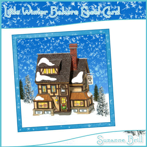 Little Winter Bakers Easel Card - The Printable Craft Shop