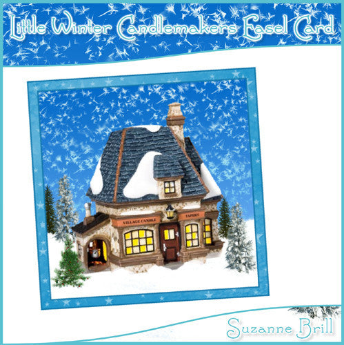 Little Winter Candlemakers Easel Card - The Printable Craft Shop