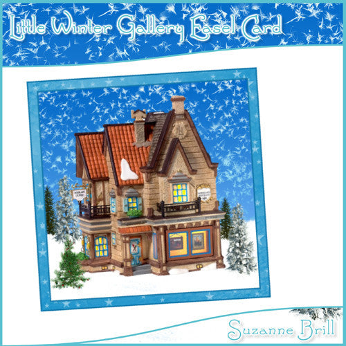 Little Winter Gallery Easel Card - The Printable Craft Shop