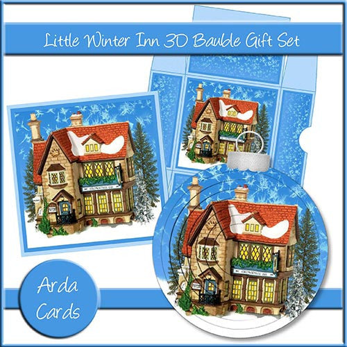 Little Winter Inn 3D Bauble Gift Set - The Printable Craft Shop
