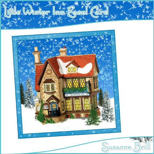 Little Winter Inn Easel Card - The Printable Craft Shop
