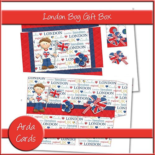 London Boy Large Gift Box - The Printable Craft Shop