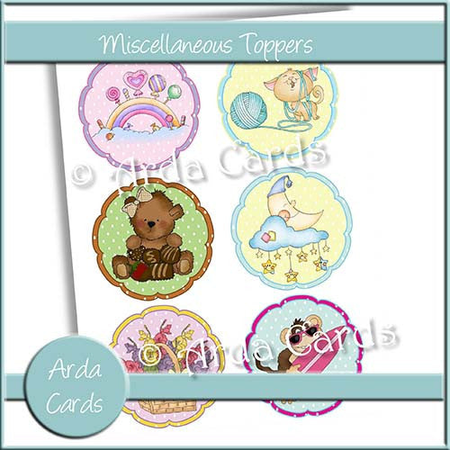 Miscellaneous Toppers - The Printable Craft Shop