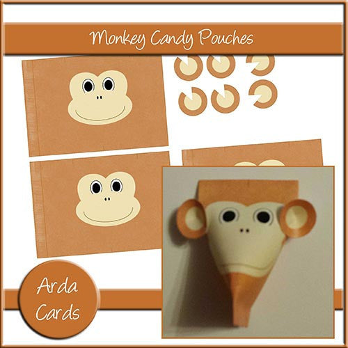 Monkey Candy Pouches - The Printable Craft Shop