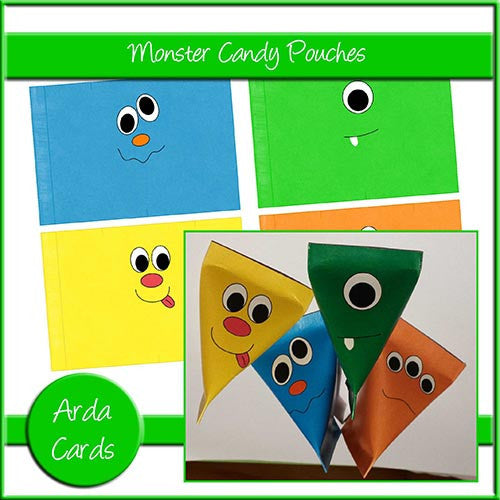 Monster Candy Pouches - The Printable Craft Shop