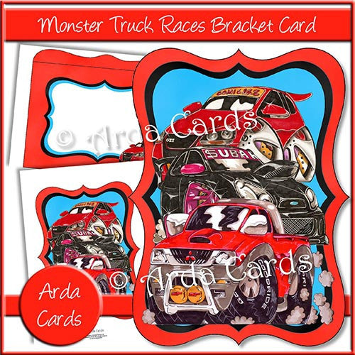 Monster Truck Races Bracket Card - The Printable Craft Shop