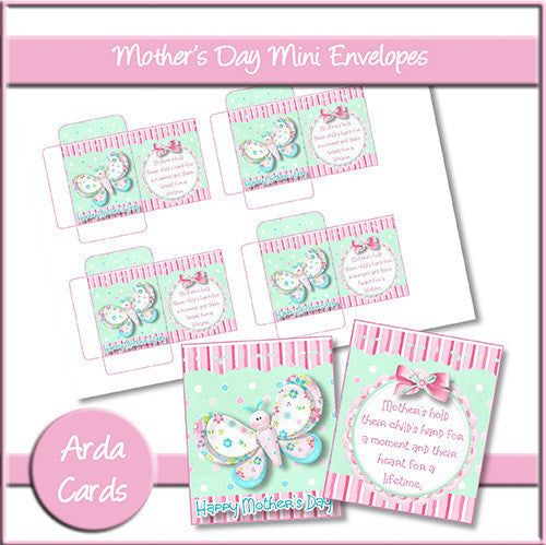 Mother's Day Mini Envelopes - The Printable Craft Shop