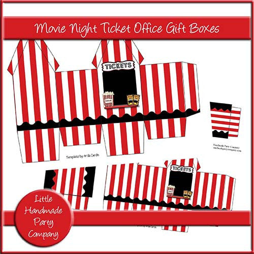 Movie Night Ticket Office Boxes - The Printable Craft Shop