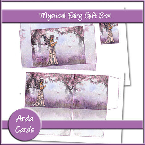 Mystical Fairy Large Gift Box - The Printable Craft Shop