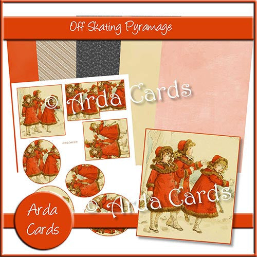 Off Skating Pyramage Set - The Printable Craft Shop