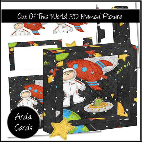 Out Of This World 3D Framed Picture - The Printable Craft Shop
