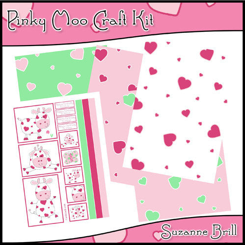 Pinky Moo Craft Kit - The Printable Craft Shop