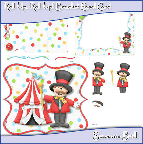 Roll Up, Roll Up! Bracket Easel Card - The Printable Craft Shop