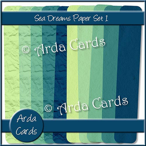 Sea Dreams Papers Set 1 - The Printable Craft Shop