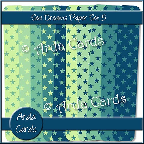 Sea Dreams Papers Set 5 - The Printable Craft Shop