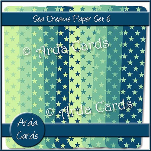 Sea Dreams Papers Set 6 - The Printable Craft Shop