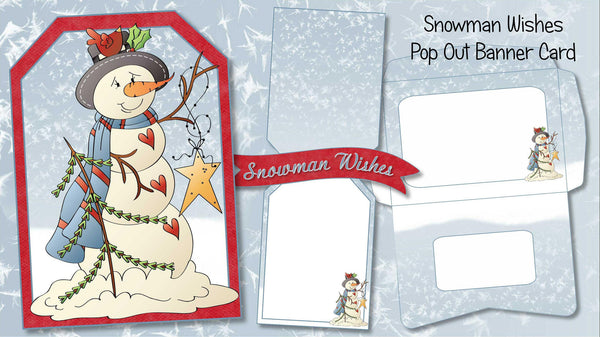 Christmas Pop Out Banner Card Bundle - The Printable Craft Shop - 11