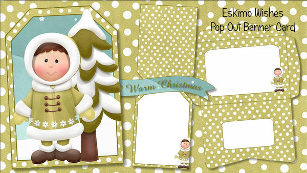 Christmas Pop Out Banner Card Bundle - The Printable Craft Shop - 3