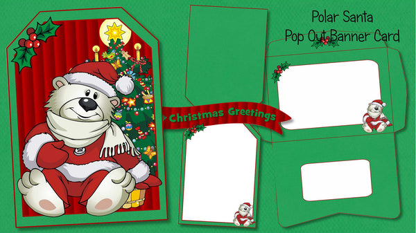 Christmas Pop Out Banner Card Bundle - The Printable Craft Shop - 6