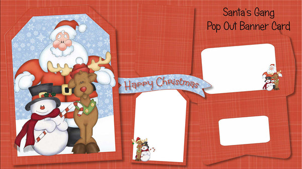 Christmas Pop Out Banner Card Bundle - The Printable Craft Shop - 8