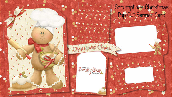 Christmas Pop Out Banner Card Bundle - The Printable Craft Shop - 9