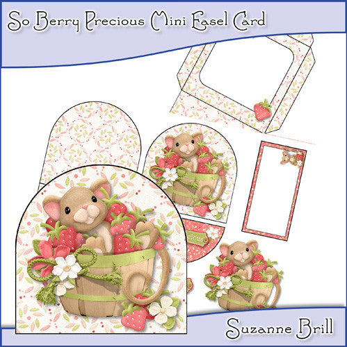 So Berry Precious Mini Easel Card - The Printable Craft Shop