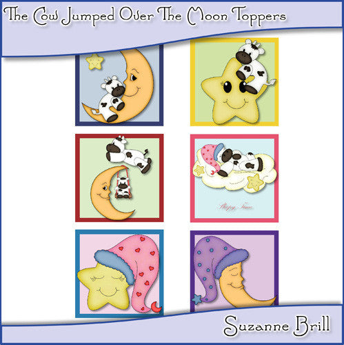 The Cow Jumped Over The Moon Toppers - The Printable Craft Shop