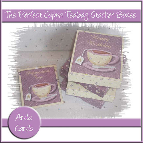 The Perfect Cuppa Teabag Stacker Boxes - The Printable Craft Shop