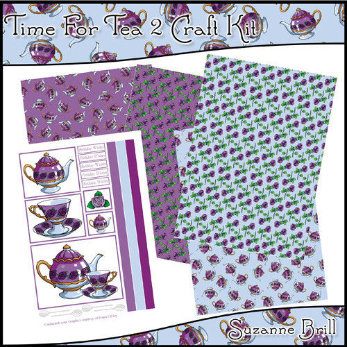 Time For Tea 2 Craft Kit - The Printable Craft Shop